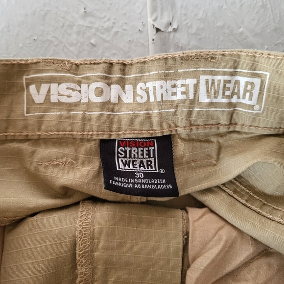 NEW  Vision Street Wear Men's Beige Pants, Size 30x30 - Picture 3 of 7